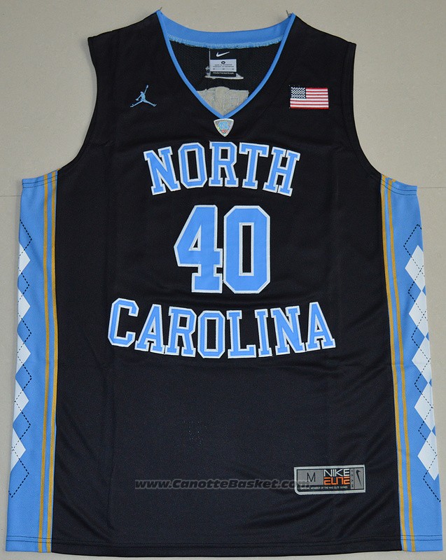 Maglia NCAA North Carolina Tar Heels Harrison Barnes #40 Nero